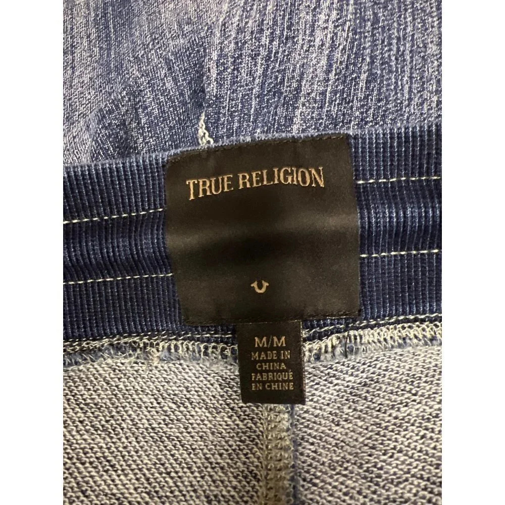 True Religion Bounded Denim Pull On Shorts Men's Size Medium